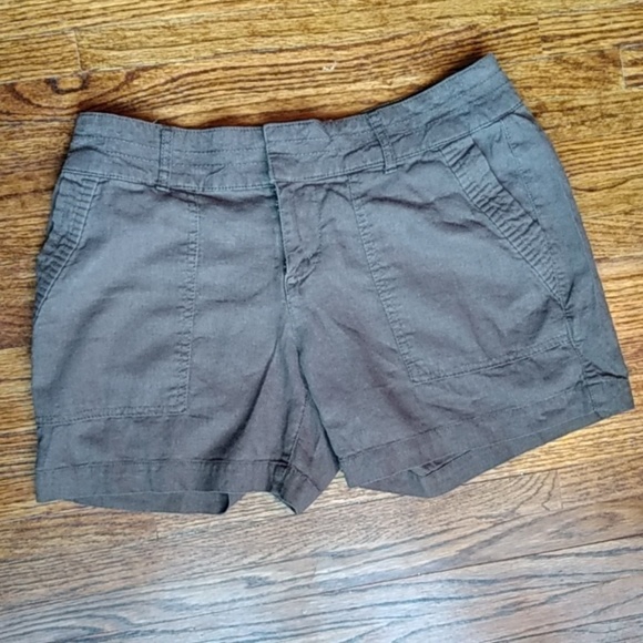 Dark Brown Mid Rise Shorts - Picture 7 of 7